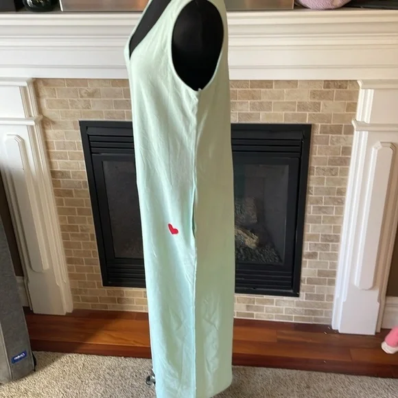 preloved Mint Green Sleeveless Jumpsuit size S - made in Canada - Picture 3 of 11
